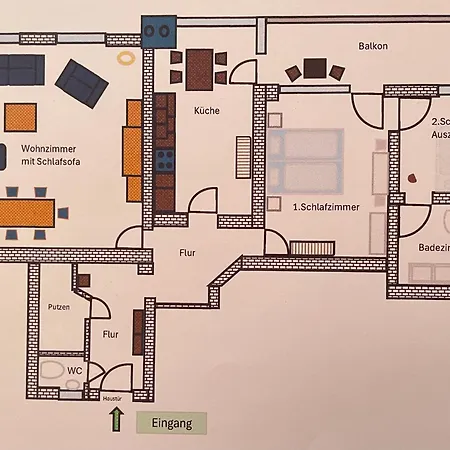 Gemuetliche Gaestewohnung, Zentral, Mit Blick In 아파트 에네페탈